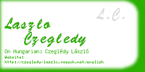 laszlo czegledy business card